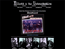 Tablet Screenshot of elliottandtheuntouchables.com